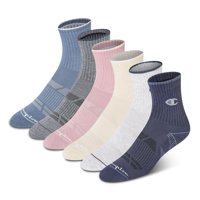 Calcetines Champion High Quarter Para Mujer, Paquete De 6