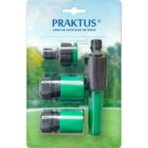 Set De Piton Y Conectores Para Manguera 1/2-3/4"" 4 Un. - Praktus