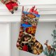 thumbnail image 2 of El Libro de la Vida Tema: Calcetines de Navidad, fino lino blanco para colgar en escaleras y chimenea, decoración navideña para el hogar, regalo de Navidad. 45cm × 32cm, 2 of 5
