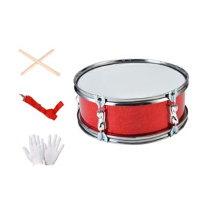 Bothyi - Tambor De 14 Pulgadas Con Guantes Instrumento De Percusión Para Adultos Principiantes Niños Tambor De Primavera De 14 Pulgadas