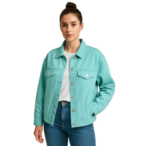 Djoe - Chaqueta Oversize Denim Mujer Rumania