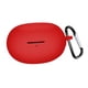 thumbnail image 2 of Estuche Para Auriculares Regalos Silicona Portátil A Prueba De Golpes Con Ganchos Estuche Para Auriculares Suave Rojo, 2 of 3