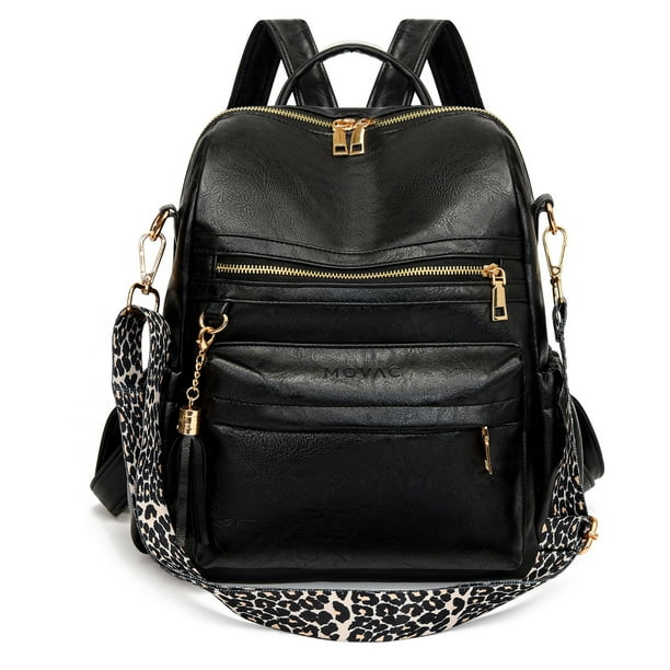 cuero mochilas mujer comodas