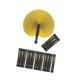 thumbnail image 5 of 20 Abanicos De Papel Plegables Para Bodas, Festivales, Invitados, Con Mango Negro., 5 of 5