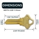 thumbnail image 3 of Llaves en blanco SUMMIT DOORWARE Schlage SC1 de latón premium x10, 3 of 7