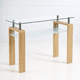 thumbnail image 1 of Mesa de arrimo Rectangular de vidrio, 1 of 7