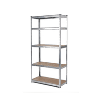 Genérico - Estante Rack Metálico 180 X 90 X 40 Galvanizado Imsi Home Plateado