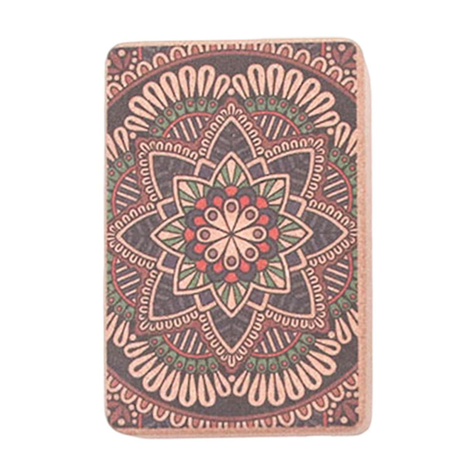 Magideal - Bloque De Yoga De Corcho, Práctico Bloque De Yoga Para Gimnasio En Casa, Ejercicio Profesional, Entrenamiento, Bloque Antideslizante De Alta Densidad Estilo B