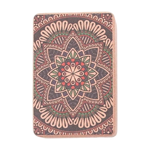 Magideal - Bloque De Yoga De Corcho, Práctico Bloque De Yoga Para Gimnasio En Casa, Ejercicio Profesional, Entrenamiento, Bloque Antideslizante De Alta Densidad Estilo B