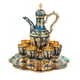 thumbnail image 5 of Juego De Vino Europeo Con Bandeja De Tazas Juego De Tetera Vintage De Lujo Para Boda Azul, 5 of 5