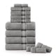 thumbnail image 1 of Juego De Toallas Luxury 12 Piezas 100% Algodón Color Gris Espacial, 1 of 9