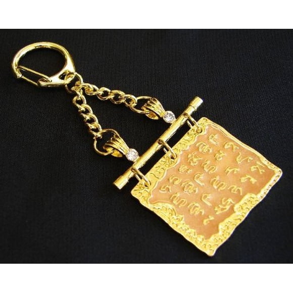 Amuleto de escritura del Buda de la Medicina dorado de Feng Shui Import