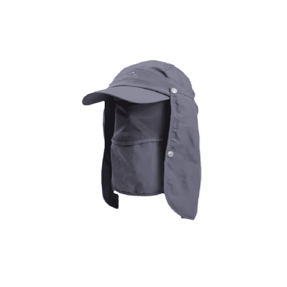 Gorro Visera para el Sol 4 en 1 Uso Diario Gris