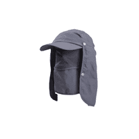 Genérico - Gorro Visera Para El Sol 4 En 1 Uso Diario Gris