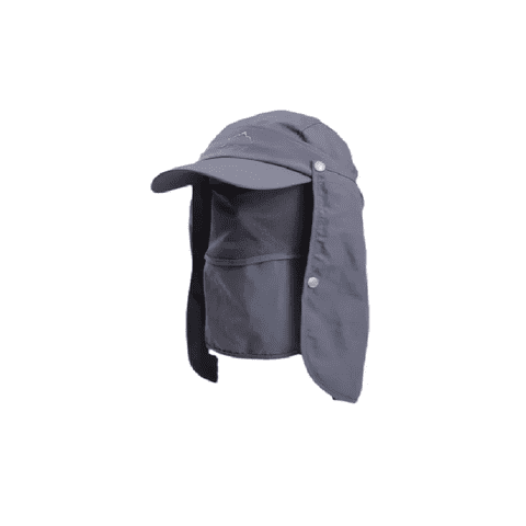 Genérico - Gorro Visera Para El Sol 4 En 1 Uso Diario Gris