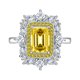 thumbnail image 1 of Anillos de Boda Corte Asscher para Mujer Anillos de Plata Esterlina S925 para Mujer 6 X 8 Mm Banda de Compromiso de Eternidad de Zirconia Elegantes Hipoalergénicos Anillos de Zirconia Personalizados, 1 of 8