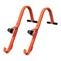 Ioensy - 2X Gancho De Escalera De Techo Con Rueda Gancho De Escalera De Techo Para Reparación De Proyectos