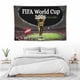 thumbnail image 5 of FIFA WORLD CUP Tapiz Temático Anti-Bolitas, Regalo Colgante de Pared, Fondo para Habitación, Dormitorio, Fans, Pancarta de Fondo, Suministros de Decoración para Fiesta de Cumpleaños 100*150CM,30", 5 of 6