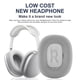 thumbnail image 3 of Almohadillas para AirPods Max Miruchertter de espuma viscoelástica, color plata, 3 of 7