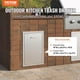 thumbnail image 2 of Cajón de basura de cocina exterior VEVOR 40,64 x 55,88 x 40,64 cm de acero inoxidable, 2 of 9