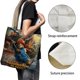 thumbnail image 3 of Paddington Bear Bolso de tela con estampado de lienzo para mujer, bolsa de compras reutilizable y estética, con cremallera interior, regalo para mujer,40*45cm., 3 of 6