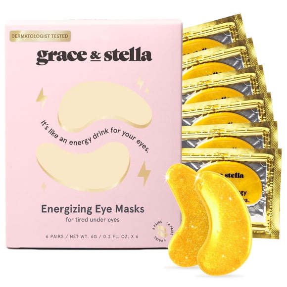 Máscara para debajo de los ojos Grace & Stella Gold, 6 pares de ojeras
