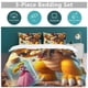 thumbnail image 5 of Super Mario 3-Piece Comforter Set for Bedroom Super Mario Bedding Set for Kids Adults Soft Microfiber Duvet Cover Set with Zipper Closure, 5 of 5