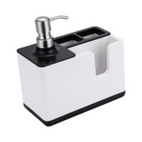 Bothyi - Fregadero De Cocina Caddy Con Bomba Dispensadora De Jabón Para Esponjas De Cocina Baño