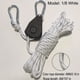 thumbnail image 1 of 1pc 4MM Reflective Tent Rope, Adjustable Pulley Adjustable Buckle, Windproof Rope For Outdoor Camping Tent, 1 of 4