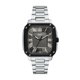 thumbnail image 1 of Reloj Fossil Crosby para Hombre con Caja Rectangular de Acero Inoxidable y Esfera Gris de 42 mm, 1 of 7