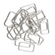 thumbnail image 1 of Conector De Hebilla Cuadrada De Metal De 20 Piezas Para Bolsa De Bricolaje Craft 32x16x2.8mm Plata, 1 of 3