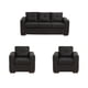 thumbnail image 1 of Living Franco 311 Cuero Auris Negro, 1 of 10