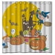 thumbnail image 1 of Cortina de ducha de diseño único, juego de cortinas de baño con ganchos, tamaño 66 x 72 pulgadas, 1 of 3