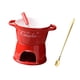 thumbnail image 3 of Calentador De Mantequilla Para Aperitivos, Tapas Y Fondue Para Fiestas, Compromisos Y Aniversarios, Color Rojo, 3 of 5