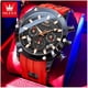 thumbnail image 1 of Reloj Deportivo de Lujo OLEV Acero Inoxidable Cuarzo Sumergible 30M - Rojo, 1 of 2
