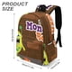 thumbnail image 3 of Monster Bash-theme Backpack, Campus style schoolbag Bookbag with Adjustable Shoulder Straps And Large Zip Compartment, Unisex Travel Bags.42x30x15cm, 3 of 6