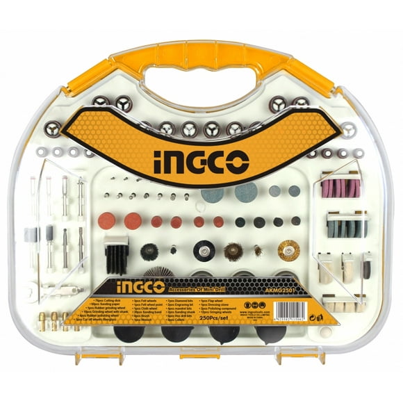 Juego De 250pcs Para Minitorno (Akmg2501) Ingco
