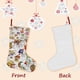thumbnail image 3 of Rainbow Brite Tema: Calcetines de Navidad, fino lino blanco para colgar en escaleras y chimenea, decoración navideña para el hogar, regalo de Navidad. 45cm × 32cm, 3 of 5