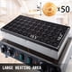 thumbnail image 4 of Máquina para hacer gofres VBENLEM, mini tortitas holandesas, 1700 W, 50 unidades, 110 V, 4 of 9