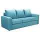 thumbnail image 2 of Sofa Kendy 3CG Felpa 30 Turquesa, 2 of 6