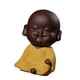 thumbnail image 4 of Peque?o Mini Estatua de Buda Monje Estatuilla Té mascota Adornos Decorativos Amarillo, 4 of 5