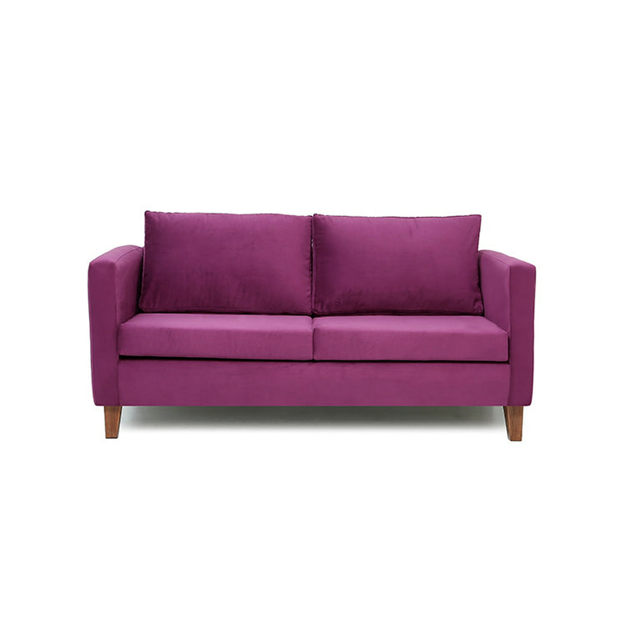 Barra Design - Sofá Mila 3c Felpa Morado