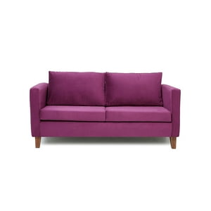 Barra Design - Sofá Mila 3C Felpa Morado