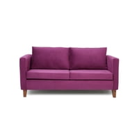 Barra Design - Sofá Mila 3C Felpa Morado