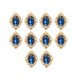 thumbnail image 2 of 10pcs Rhinestone Flat Back Beads Button Scrapbook Embellment Light Blue, 2 of 5