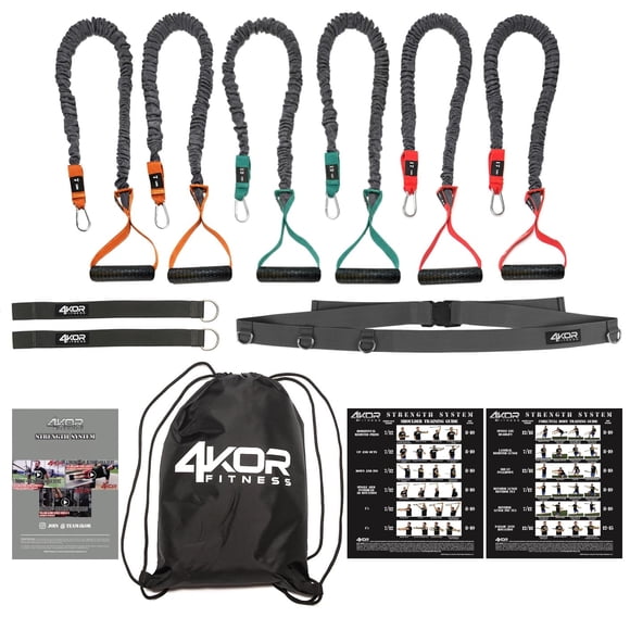 Sistema de Entrenamiento 4KOR Fitness Cross Anchor con Bandas de Resistencia