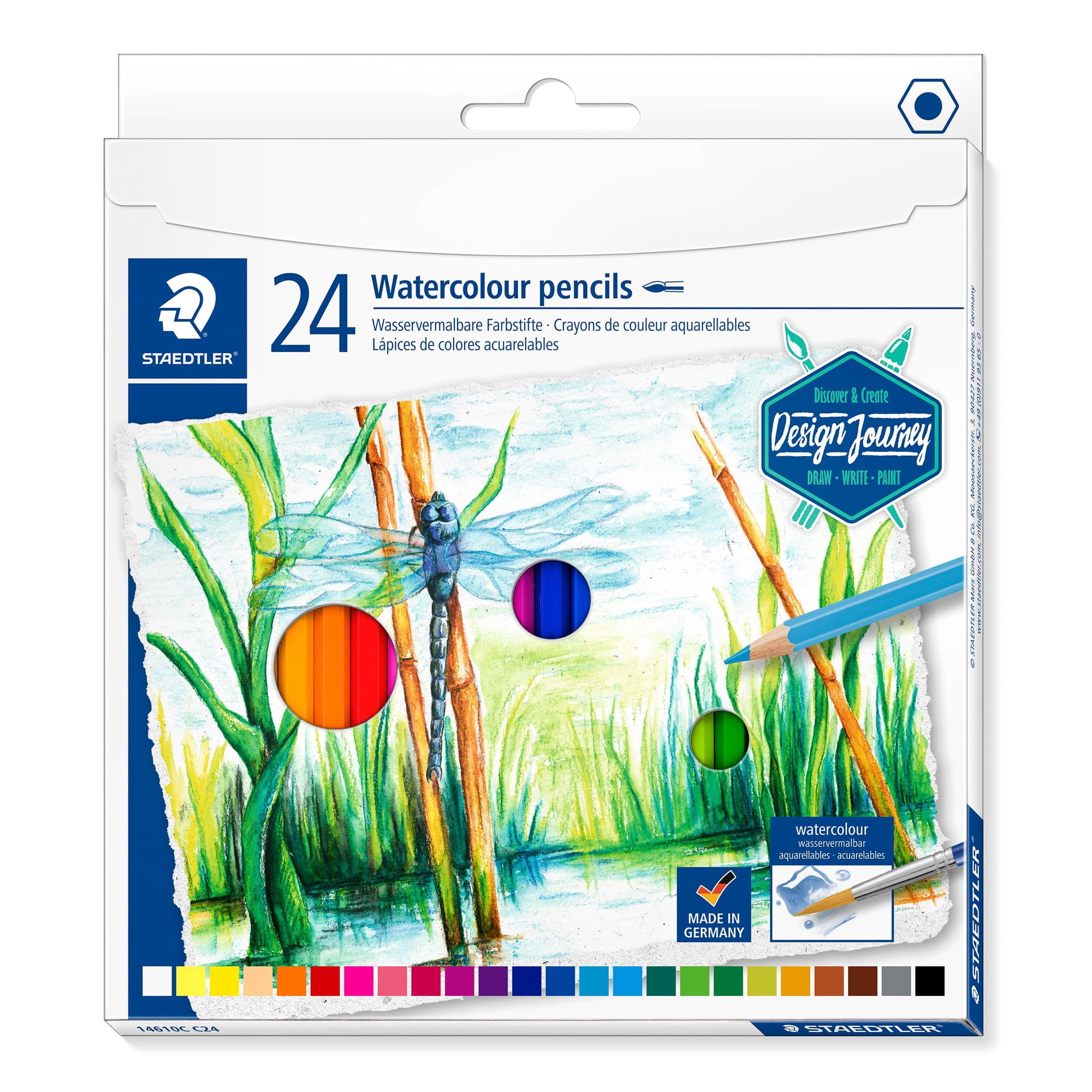 Lápices Acuarelables Staedtler Design Journey 14610c, 24 Colores