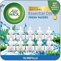 Aceites Perfumados Air Wick Fresh Waters 0+10 Recargas De 600 Ml