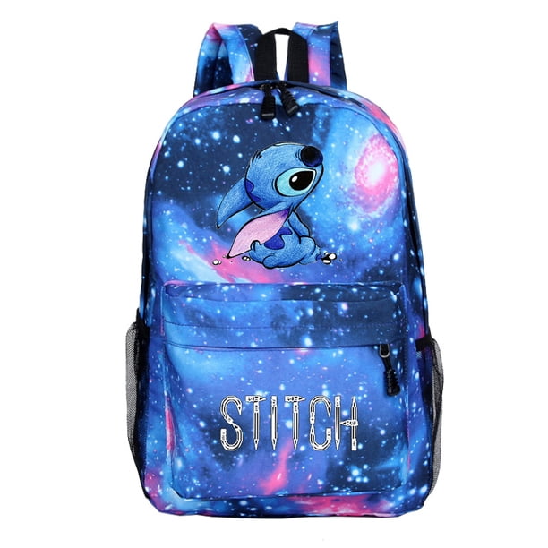 MINISO Disney Stitch Themed Backpack Durable Lightweight Daypack School Travel Cartoon Inspired Design with Secure Zip Closure