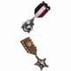 thumbnail image 1 of 2 Insignias De Medalla De Estrella Vintage Para Hombre Ropa Disfraz De Moda Broche Azul Marino, 1 of 7